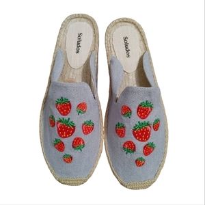 Soludos Strawberry Espadrille Mule Slip on Shoes